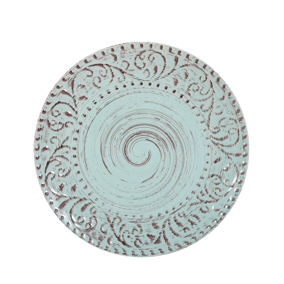 Plato fondo verde